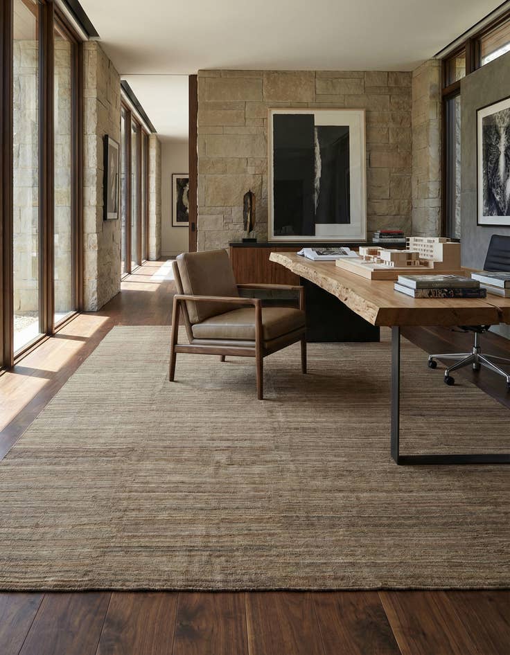 Detail image of 11' 4 x 15' 9 Hand Knotted Kilim Modern Wool Rug