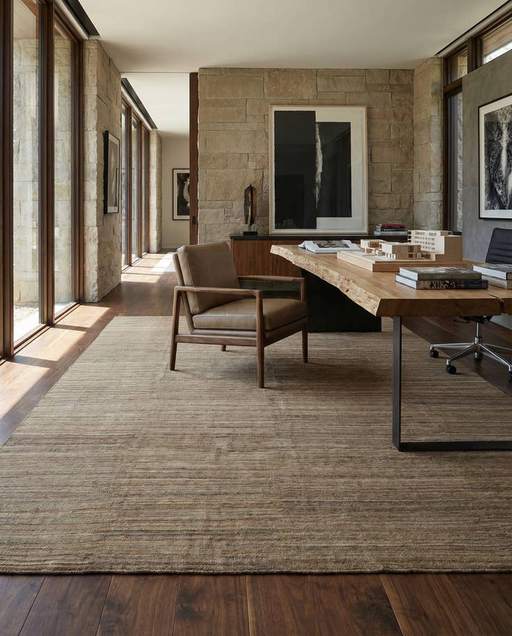 Detail image of 11' 4 x 15' 9 Hand Knotted Kilim Modern Wool Rug