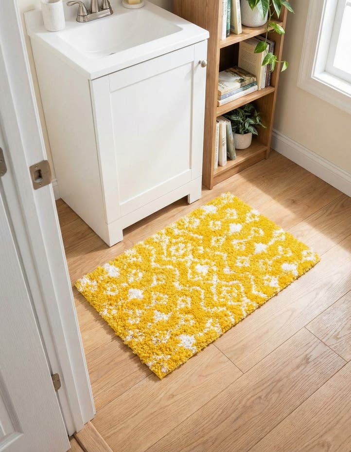 2' x 3' Moroccan Trellis Shag Rug