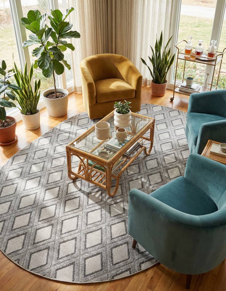 Detail image of 7' 10 x 10' Arlo Oval Rug