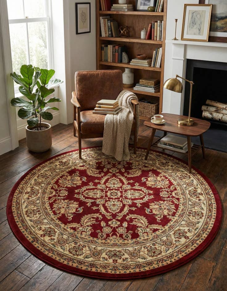 Detail image of 7' 10 x 7' 10 Aditi Round Rug