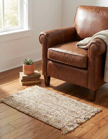 Natural Hand Woven Chunky Jute Rug