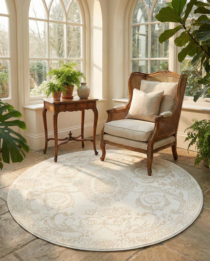 Detail image of 5' 3 x 5' 3 Finsbury Round Rug