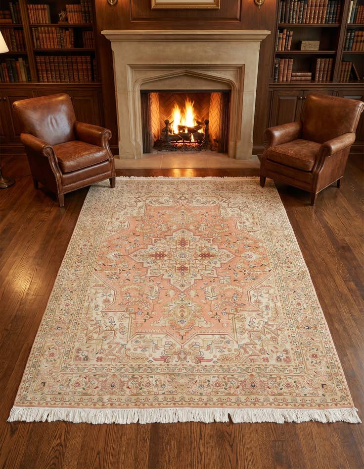 Detail image of 5' 1 x 6' 7 Hand Knotted Tabriz Persian Rug