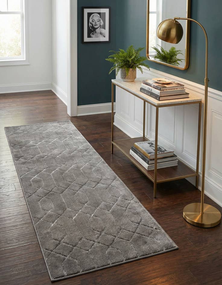 Detail image of 2' x 6' Marilyn Monroe&trade; Glam Trellis Runner Rug