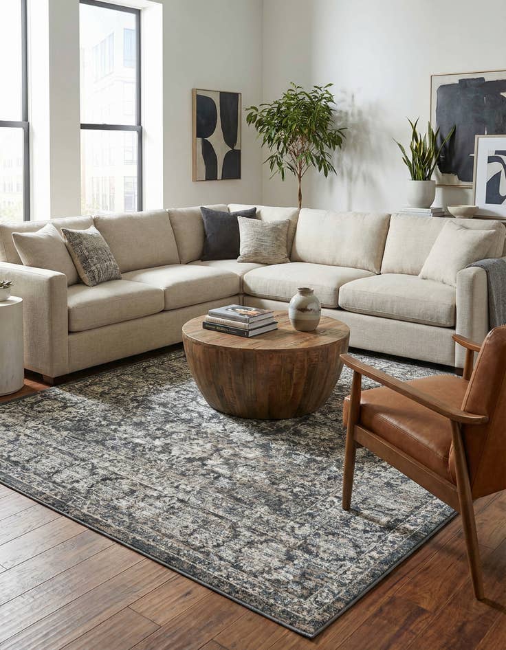 Detail image of 7' 10 x 7' 10 Uptown Central Park Square Rug