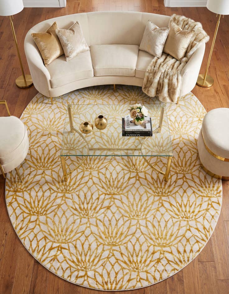 Detail image of 7' 10 x 10' Marilyn Monroe&trade; Glam Dahlia Oval Rug