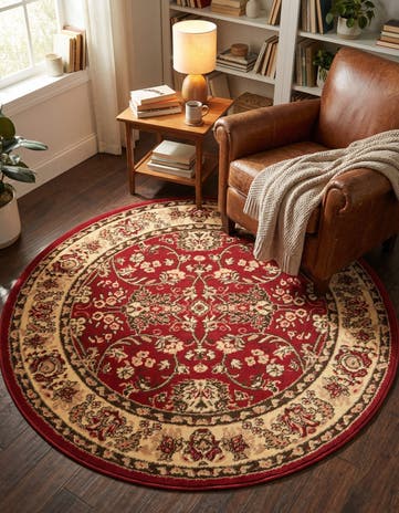 4' x 4' Yasmin Round Rug