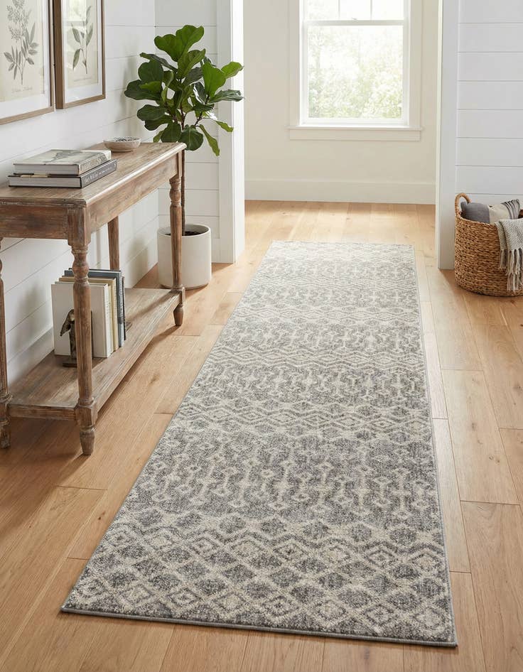 Detail image of 2' 7 x 12' Eco Trellis Runner Rug