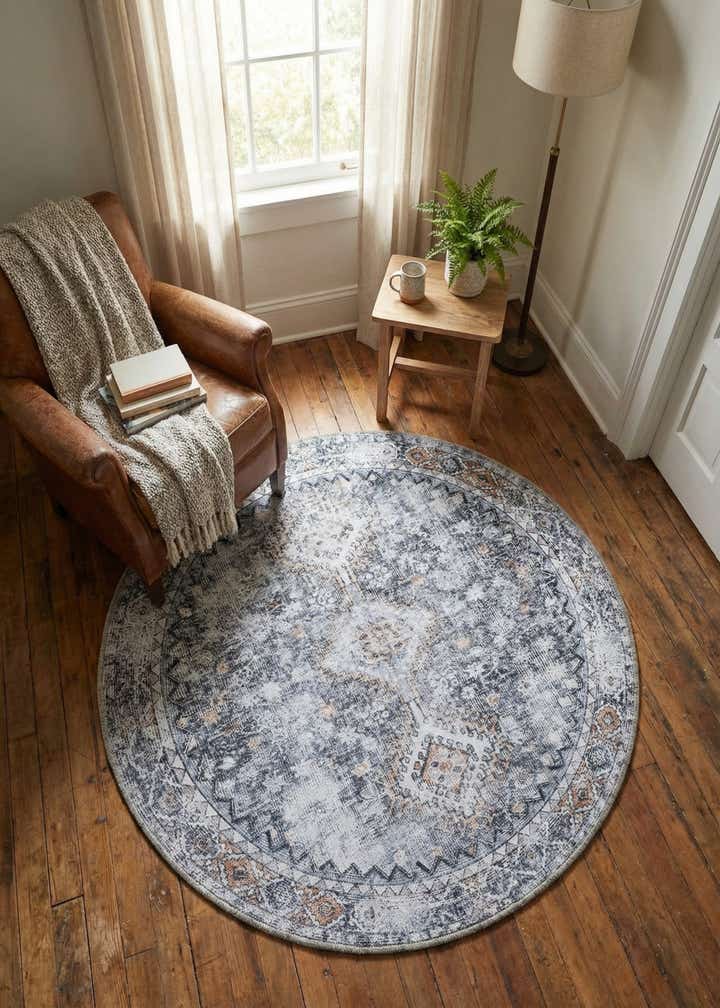 4' x 4' Yara Round Rug