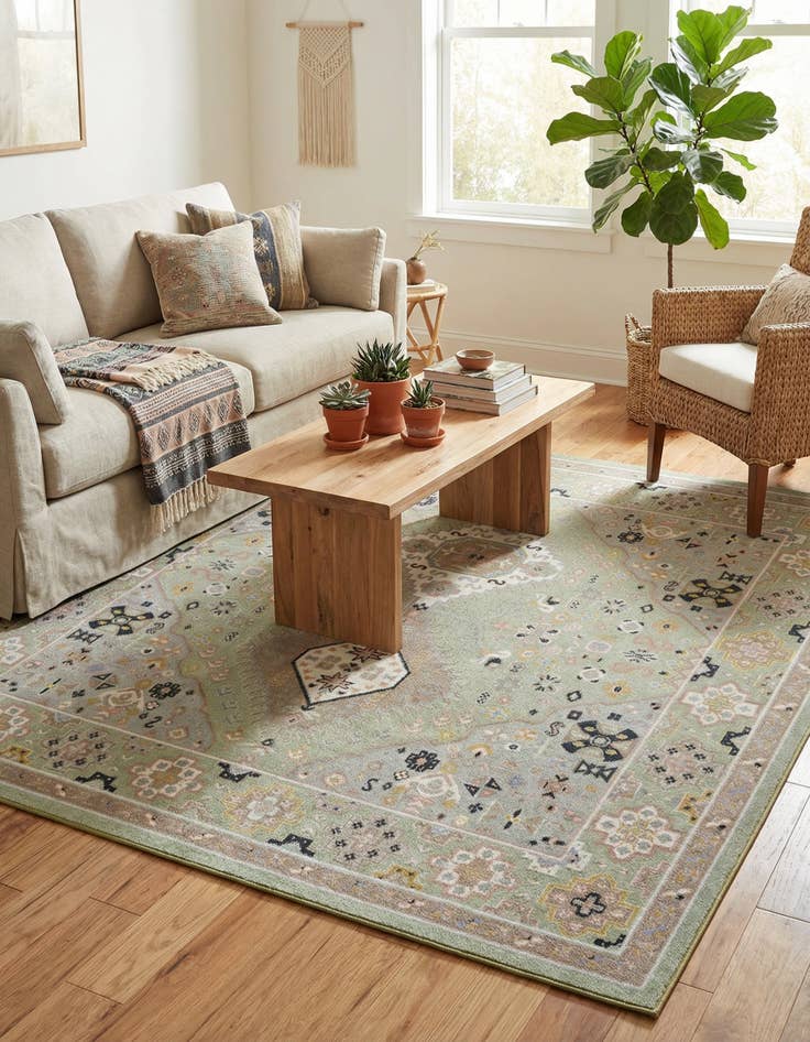 Detail image of 7' 10 x 7' 10 Kamala Washable Square Rug