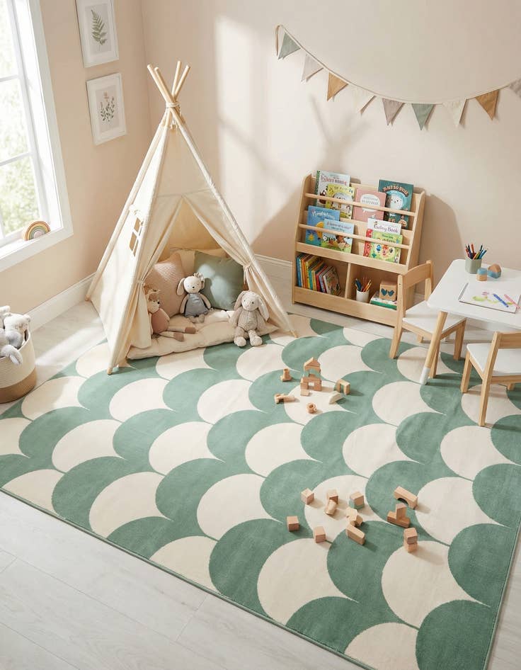 Detail image of 7' 10 x 10' Whimsy Kids Rug