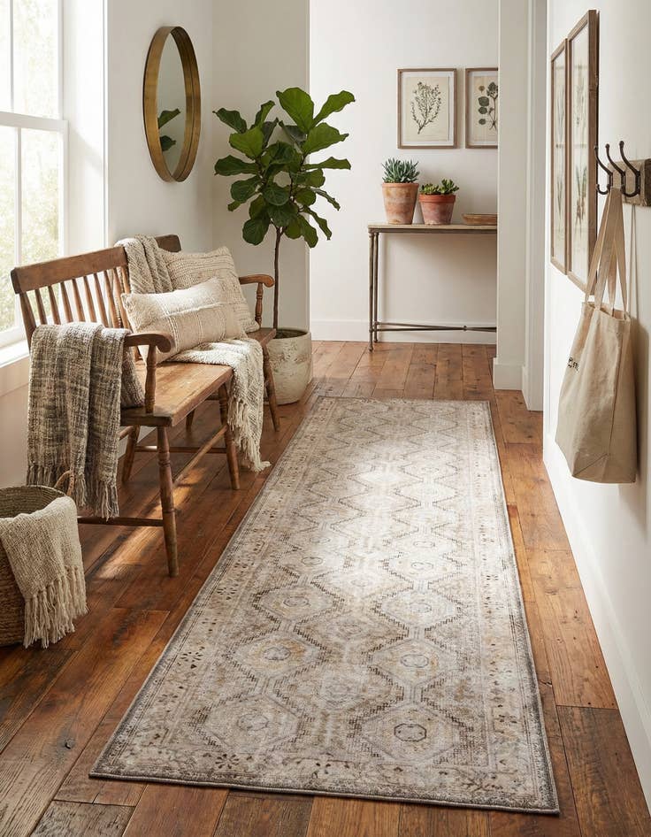 Detail image of 2' 7 x 10' Yara Runner Rug