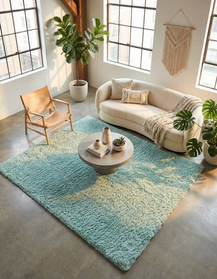 Detail image of  8' x 8' Infinity Shag Square Rug