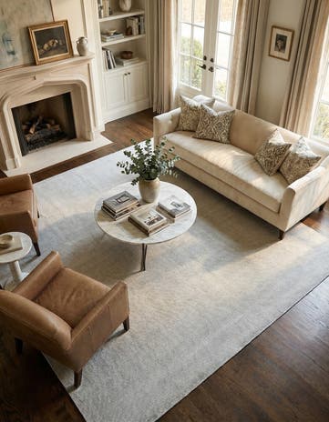 10' x 10' Hand Woven Jill Zarin English Manor Farmhouse Wool Square Rug