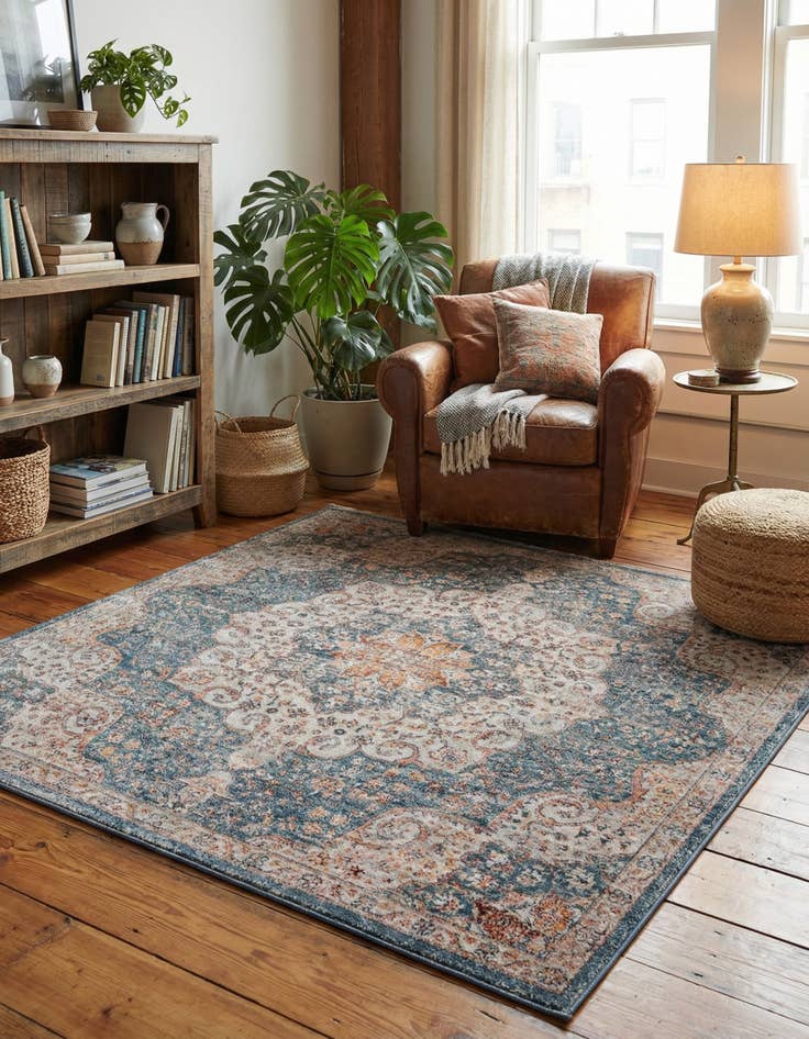 Detail image of 5' 3 x 5' 3 Newport Square Rug