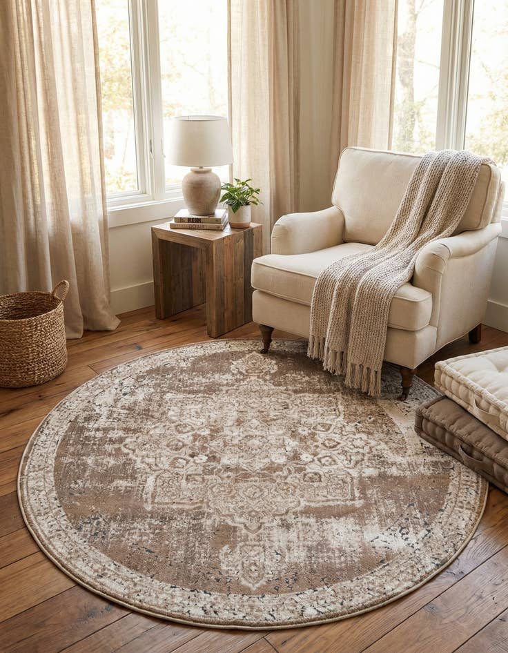 Detail image of 4' x 4' Eliza Round Rug