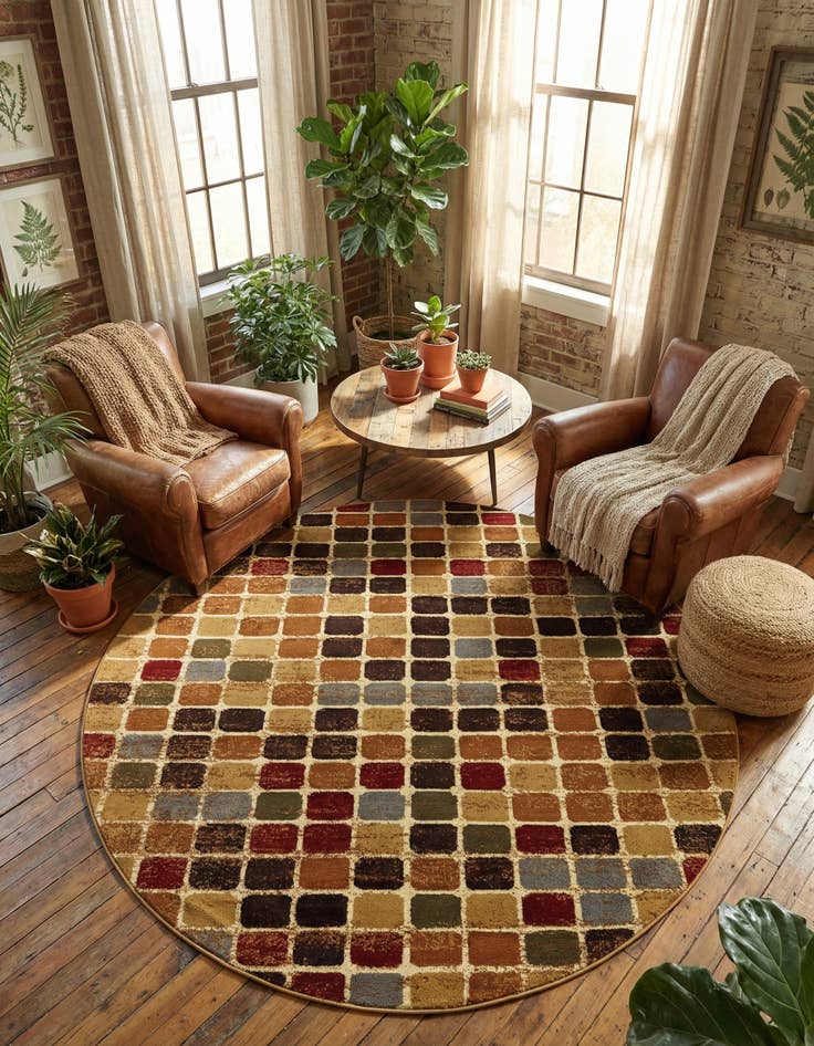 Detail image of 7' x 7' Cafe Round Rug