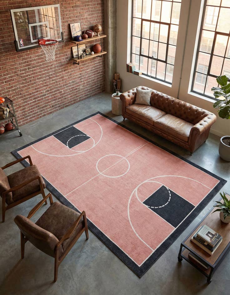 Detail image of 6' x 9' Sports Washable Rug