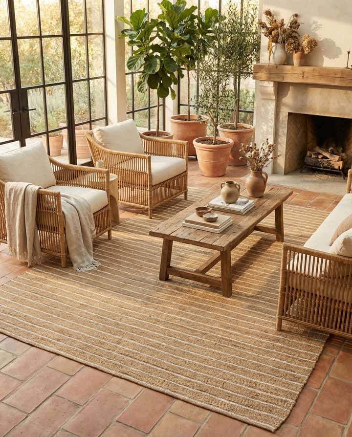 10' x 14' 1 Hand Braided Laurel Handwoven Jute Rug