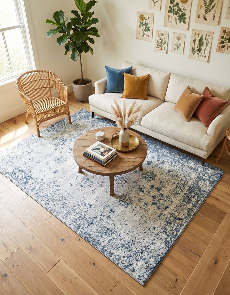 Detail image of 7' x 10' Monte Carlo Rug With Pad Bundle