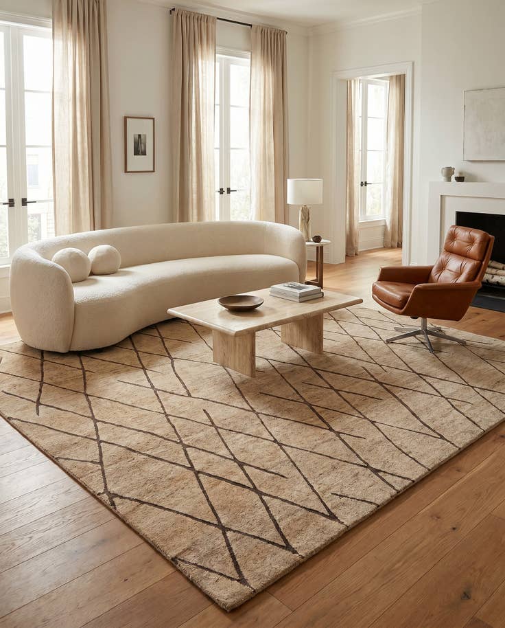 Detail image of 12' x 12' Atlas Moroccan Wool Square Rug