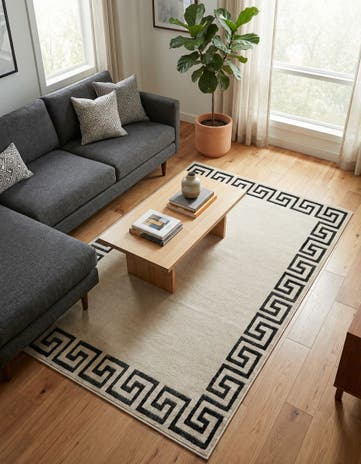 Beige and Gray Hera Rug