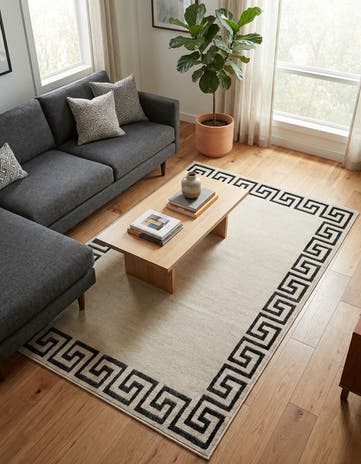 Beige and Gray Hera Rug