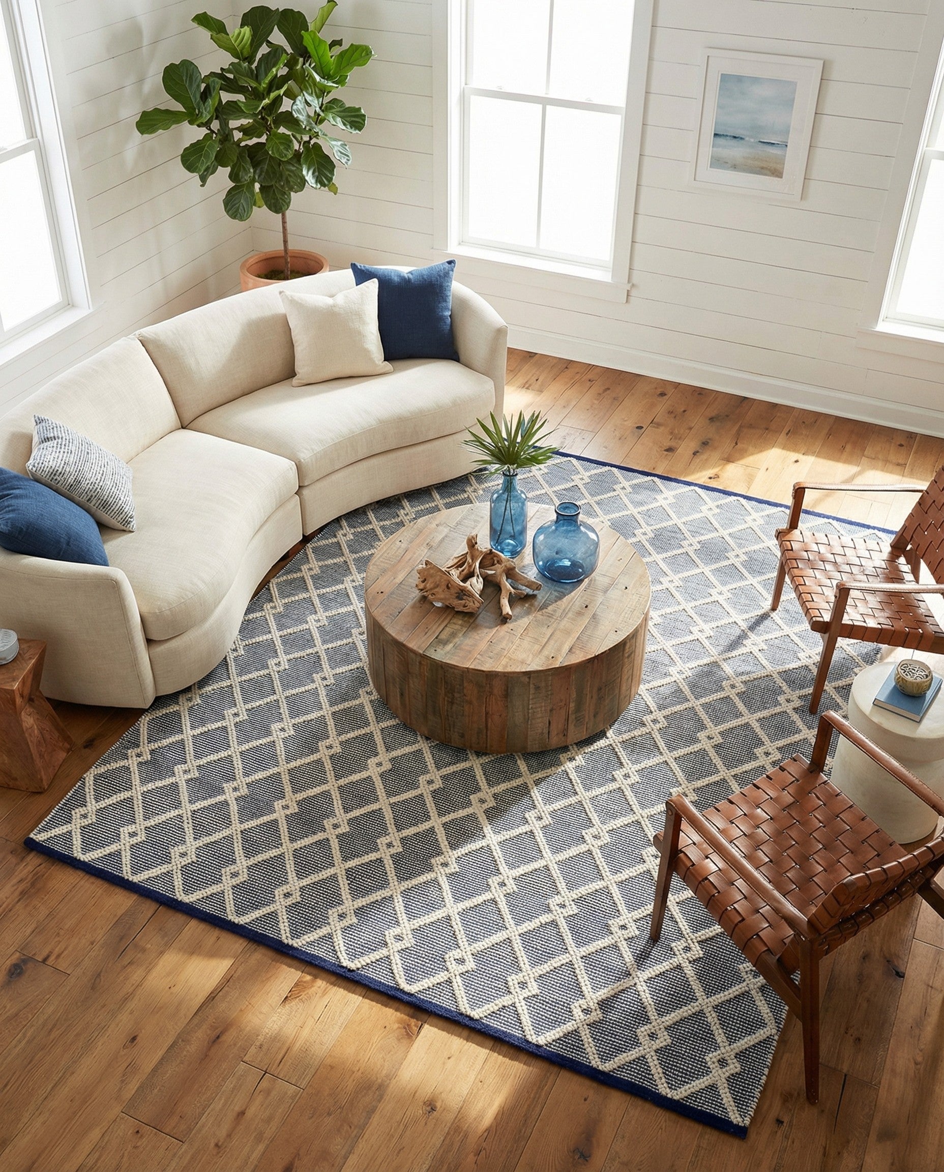8' x 8' Hand Knotted Jill Zarin Dorset Square Rug