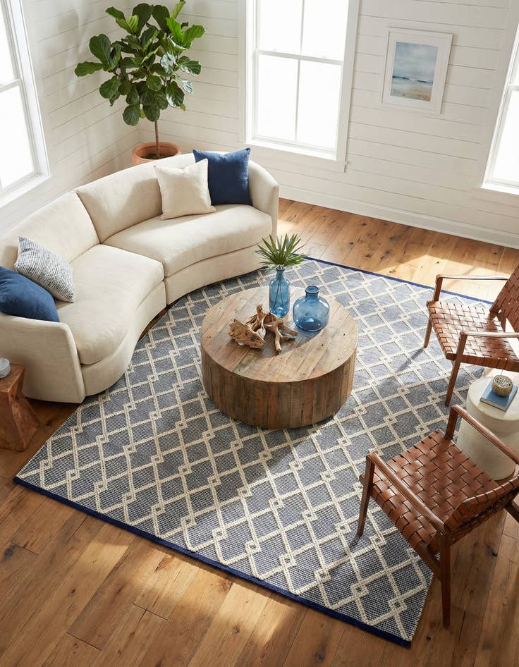 Detail image of 8' x 8' Hand Knotted Jill Zarin Dorset Square Rug