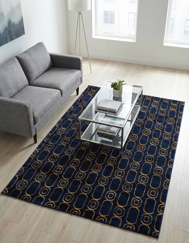 Detail image of 5' 3 x 8' Vogue Geo Rug