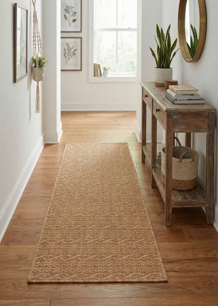 2' 2 x 6' Easy-Clean Modern Indoor / Outdoor Runner Rug
