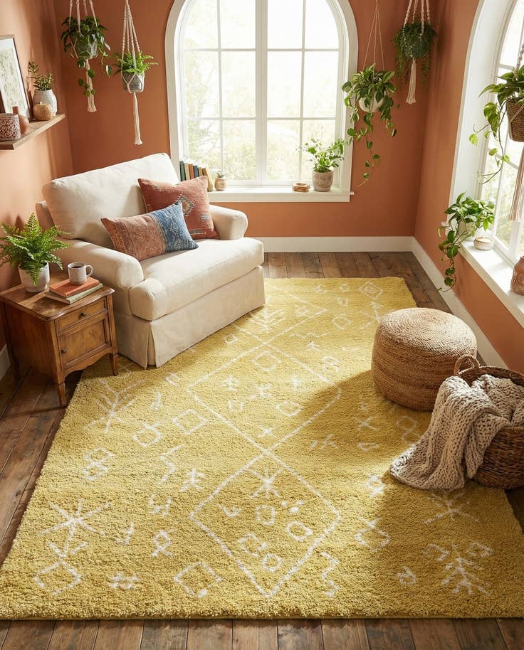 Detail image of 8' x 10' Moroccan Shag Rug