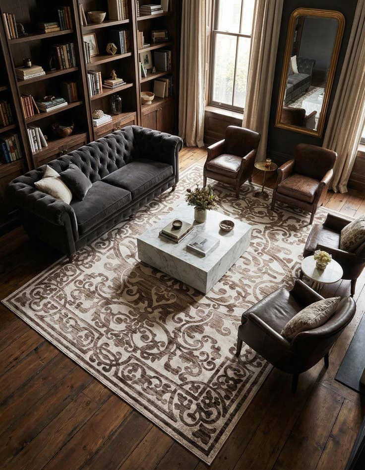 Detail image of 10' 8 x 14' Hermitage Rug