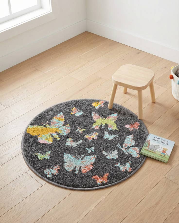 Detail image of 2' 2 x 2' 2 Whimsy Kids Round Rug