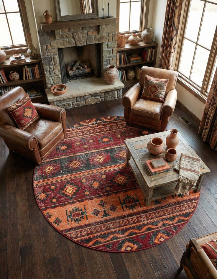 Detail image of 6' 1 x 6' 1 Lucerne Round Rug