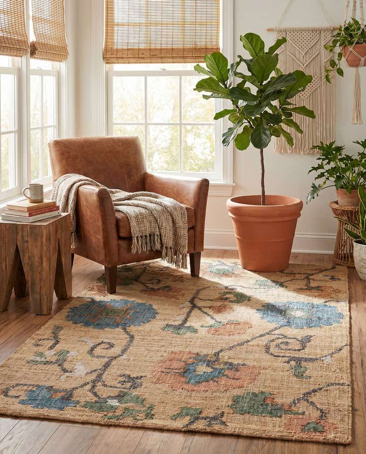 4' 1 x 6' 1 Hand Woven Kala Handwoven Jute Rug