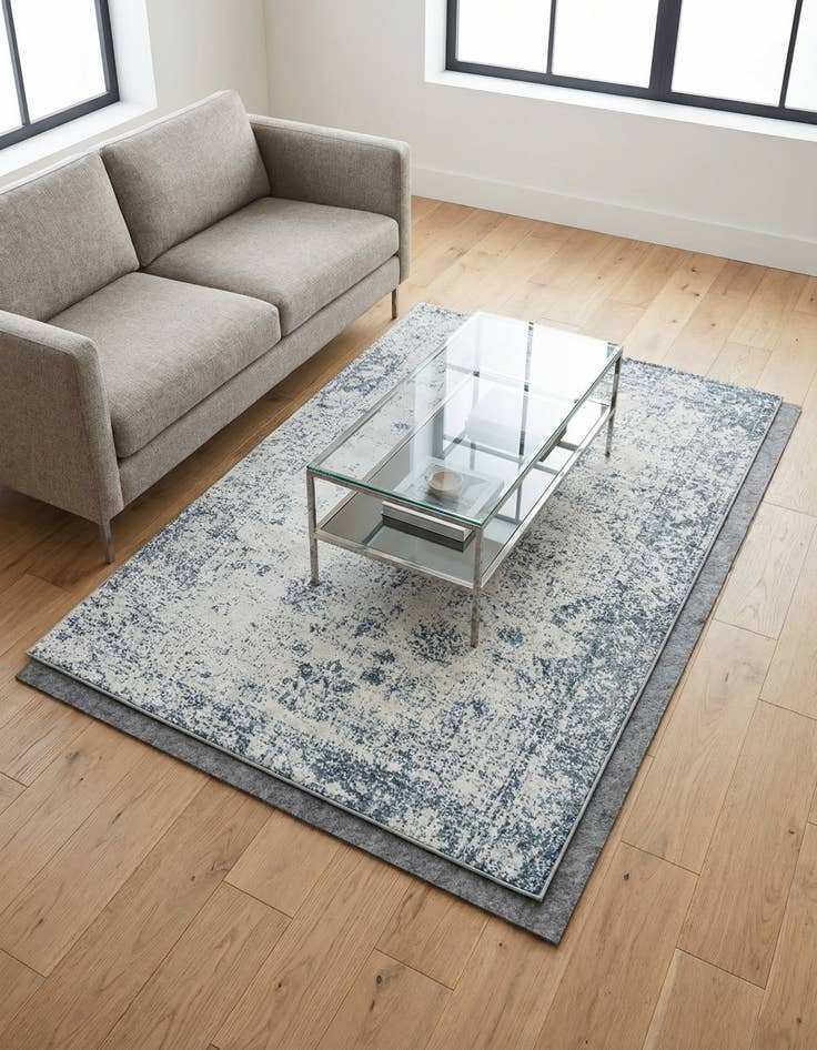 Detail image of 5' 3 x 8' Monaco Rug With Pad Bundle