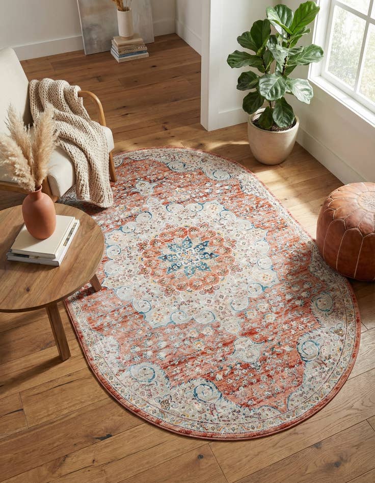 Detail image of 5' 3 x 8' Newport Oval Rug