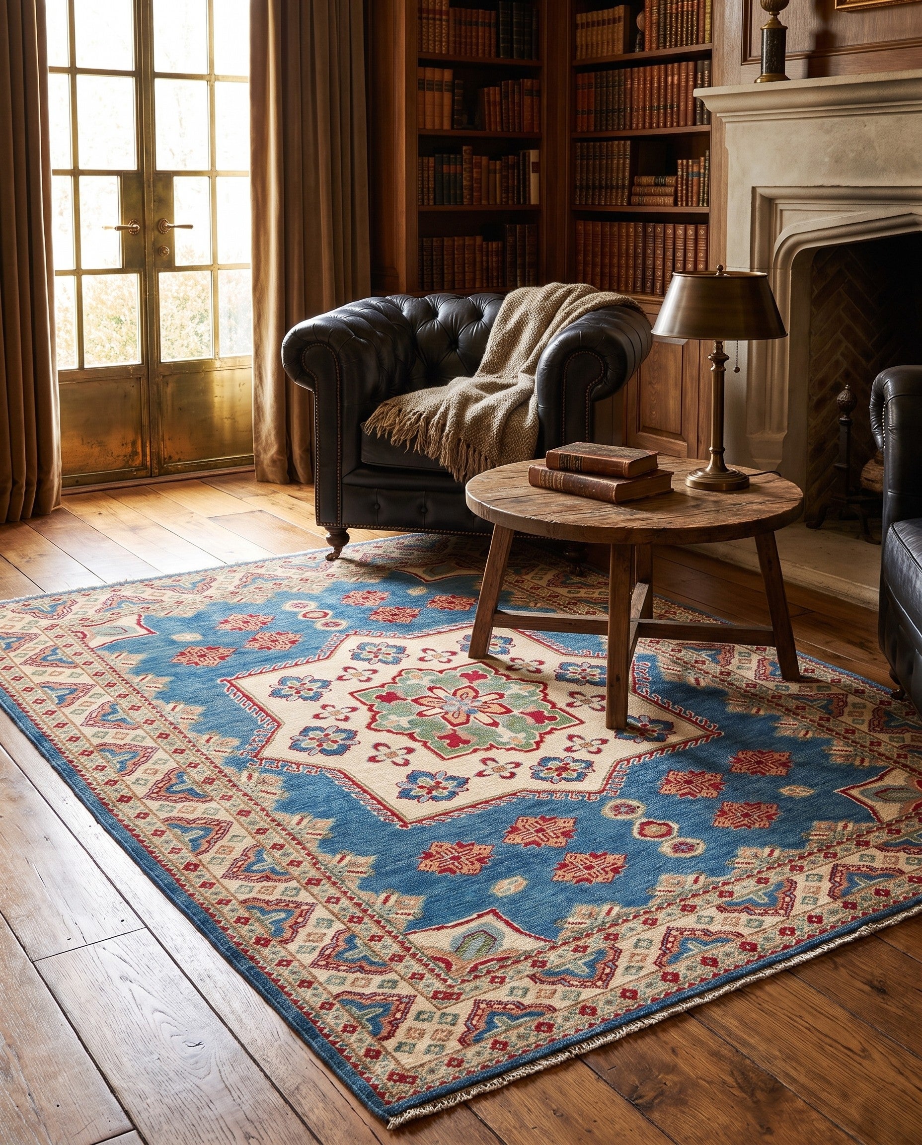 Detail image 3 of 11: 4' 9 x 6' 4 Hand Knotted Kazak Rug