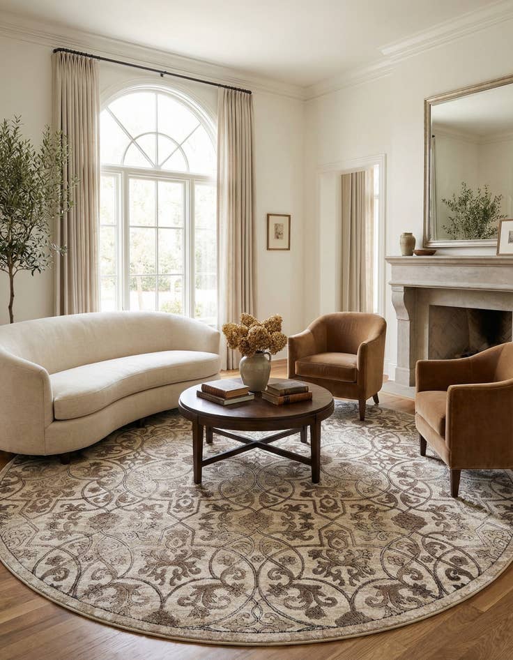 Detail image of 10' 8 x 10' 8 Himalaya Round Rug