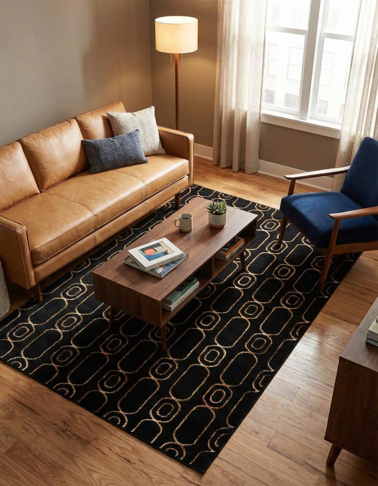 Detail image of 4' x 6' Vogue Geo Rug