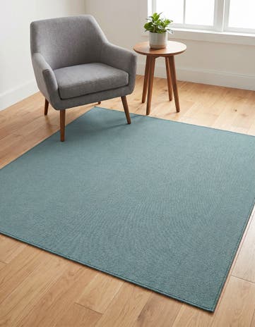 Gray Moroccan Shag Square Rug