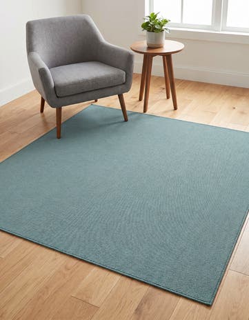 Gray Moroccan Shag Square Rug