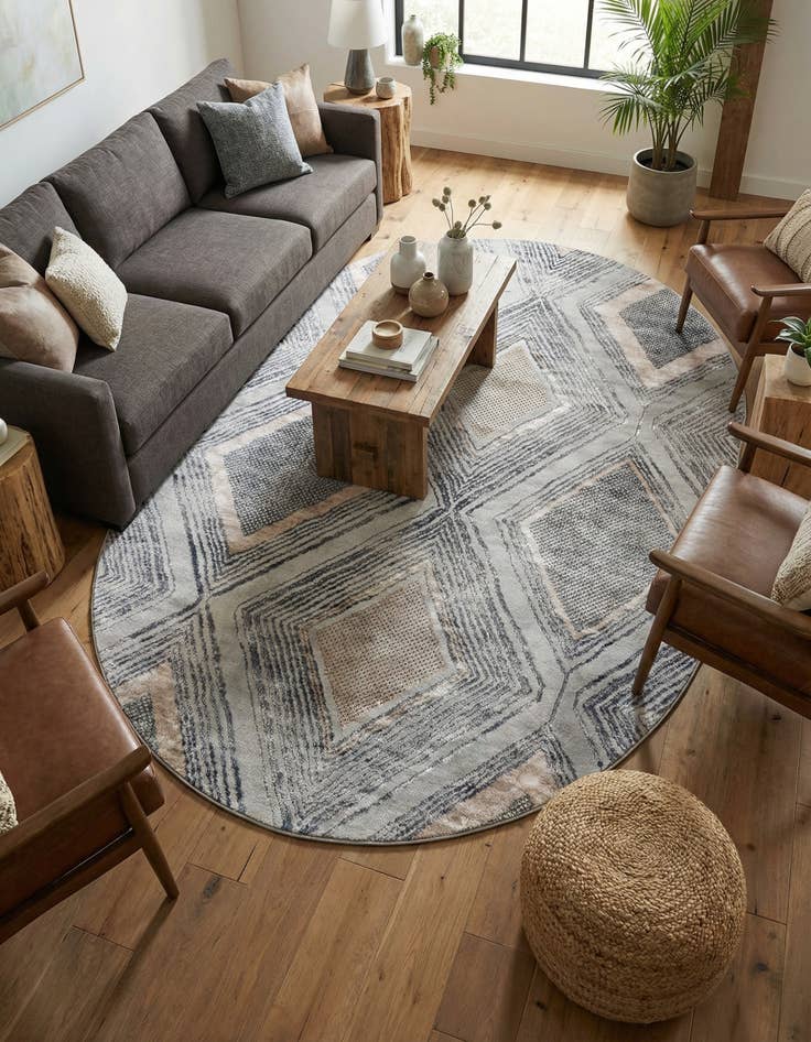 Detail image of 7' 1 x 10' Caspian Oval Rug