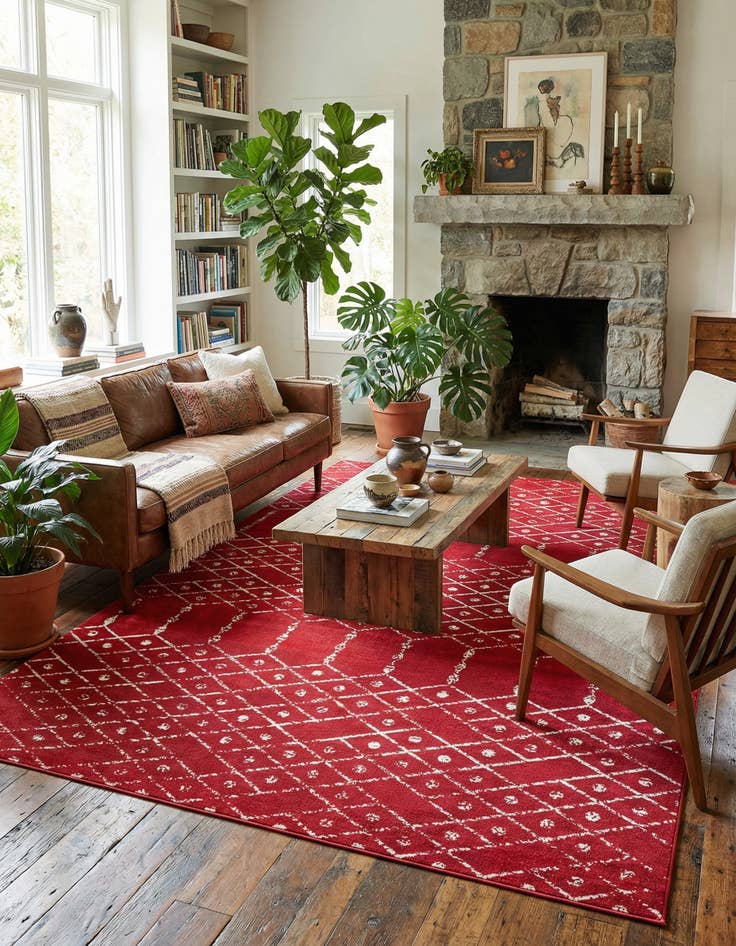 Detail image of 10' x 14' Paxon Trellis Rug