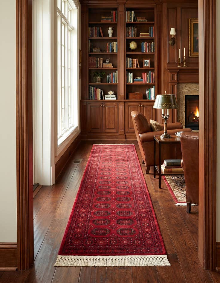 Detail image of 2' 7 x 12' Bokhara Runner Rug