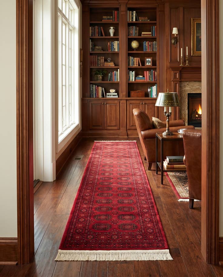 Detail image of 2' 7 x 12' Bokhara Runner Rug
