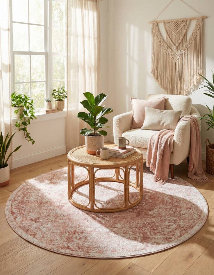 Detail image of 7' x 7' Oxford Round Rug