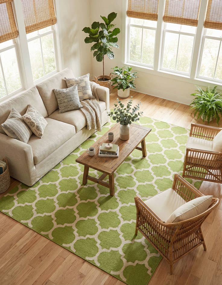 Detail image of 7' 10 x 11' Trellis Rug